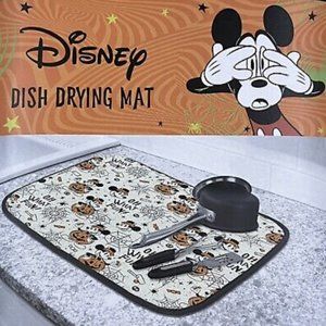 CCO 5 for $25 Disney Mickey Mouse Halloween Drying Mat 16”x18” Pumpkins New!